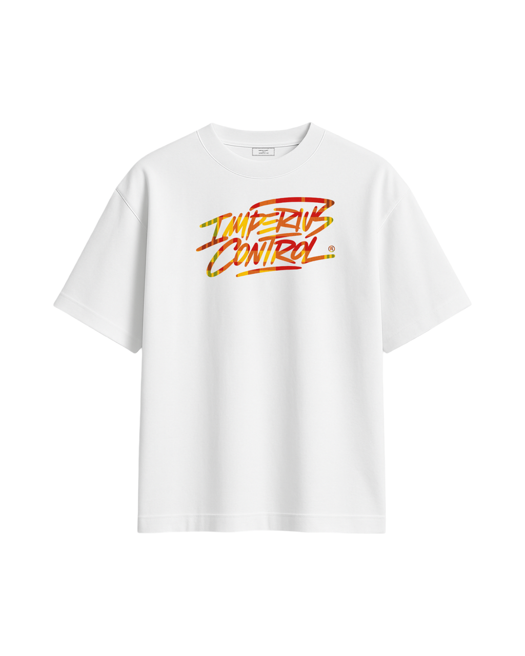 T-Shirt Signature Strokes – Madras Flame