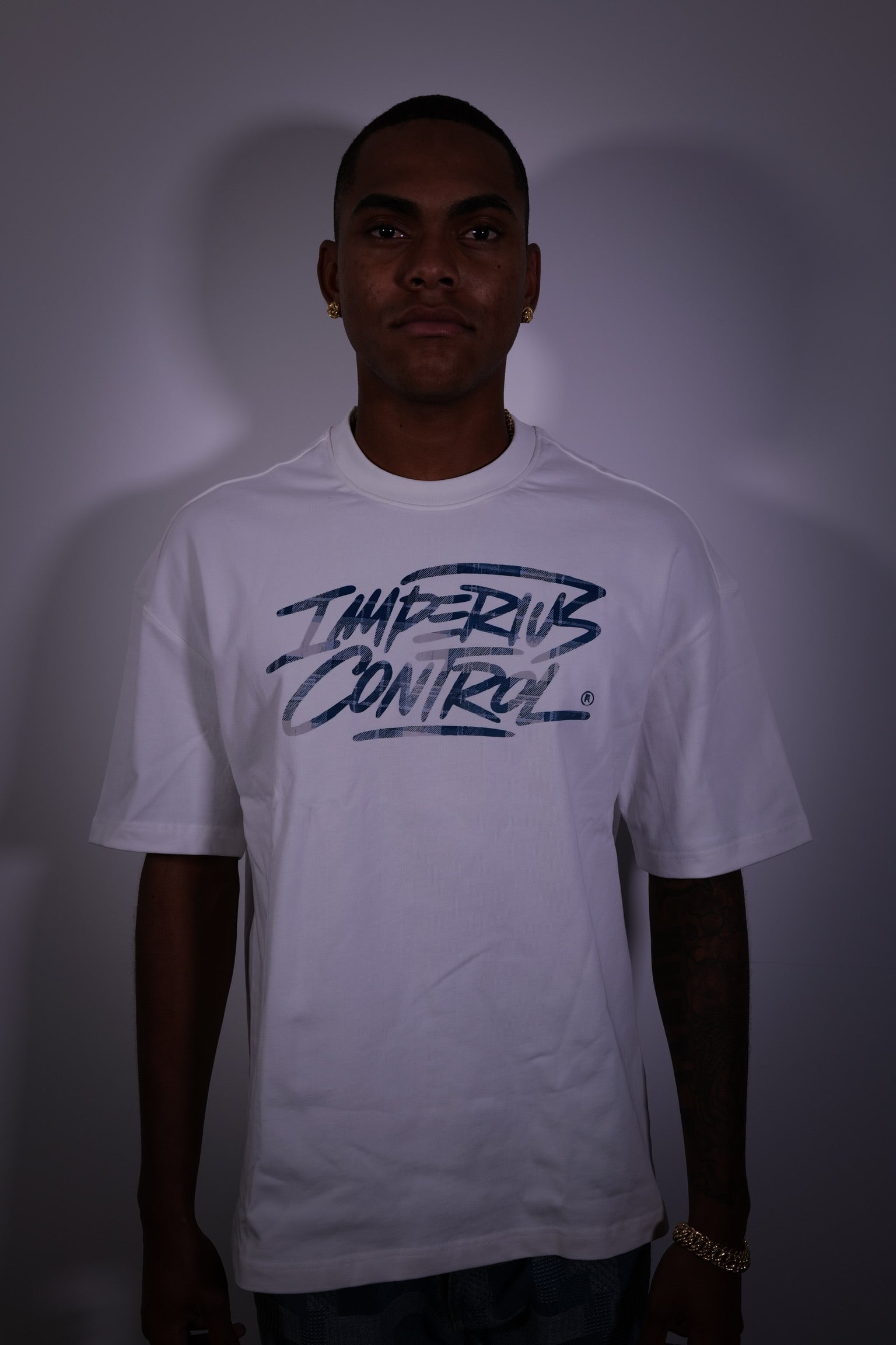 T-Shirt Signature Strokes – Bleu Brume