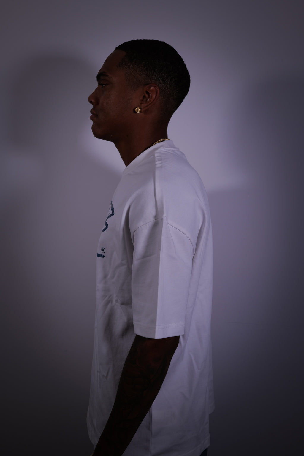 T-Shirt Signature Strokes – Bleu Brume